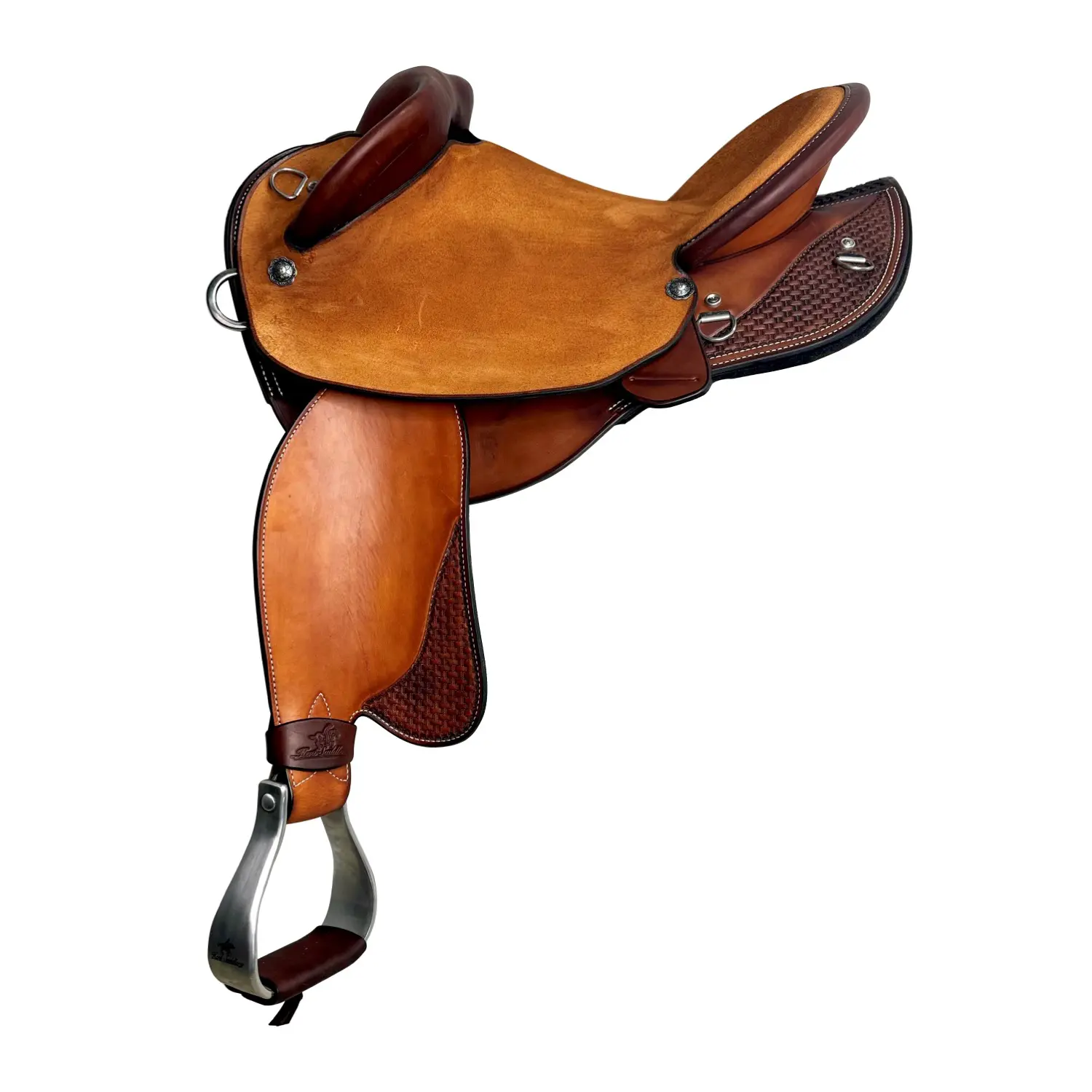 Ready-made Western Drafter Stock Saddle with swinging fender #4574 – 14½” Full QH Tree